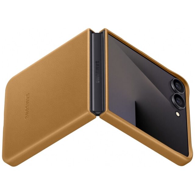 Case Samsung Kindsuit Case for Galaxy Z   Flip7 camel - imagine 3