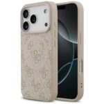 Case Guess 4G Ring Classic Logo MagSafe for iPhone 17 Pro pink