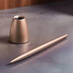 Lexon Scribalu Pen with Base soft gold LS64D7 - imagine 5