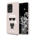 Karl Lagerfeld KLHCS69SLFKPI S20 UltraG988 hardcase pink Silicone Iconic
