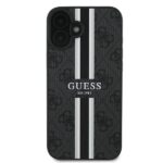 Guess GUHMP16MP4RPSK iPhone 16 Plus 6.7" black hardcase 4G Printed Stripes MagSafe - imagine 3