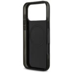 Case AMG Double Layer Transparent Rhombs MagSafe for iPhone 17 Pro Max black-red - imagine 7