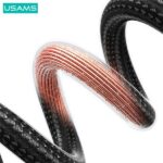 USAMS Cable USB-C to Lightning 30W 0.25mFast Charging steel/tarnish SJ679USB01 (US-SJ679) - imagine 4