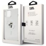 Karl Lagerfeld KLHMP13XHGKCNOT iPhone 13Pro Max 6.7" transparent hardcase Karl&Choupette Glitter Mag - imagine 8