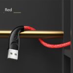 USAMS braided cable U41 lightning 3m 2A red SJ397USB02 (US-SJ397) Fast Charge - imagine 7