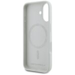 Case Karl Lagerfeld Silicone Double Heads And Circle MagSafe for iPhone 16 beige - imagine 7
