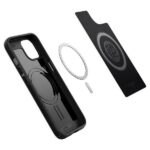 Spigen Mag Armor iPhone 13 / 14 / 15 6.1" matte black ACS03546 - imagine 3