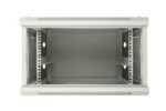 Extralink 6U 600x600 ASP Gray | Rackmount cabinet | wall mounted, metal door - imagine 5