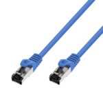 Extralink Cat.8.1 S/FTP 0.5m 40G Blue LAN Patchcord, Copper Network Cable