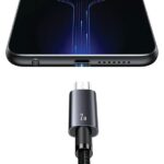 USAMS Cable USB to Micro-USB 2A 1.2mFast Charging steel/tarnish SJ668USB01 (US-SJ668) - imagine 4