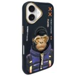 Nimmy case iPhone 16 6.1" black Cool&Cute 2.0 Monkey - imagine 2