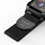 SuperDry Watchband Apple Watch 38/40/41mm Series 1/2/3/4/5/6/7/8/SE/SE2/SE3 Chainmail black 41681 - imagine 6