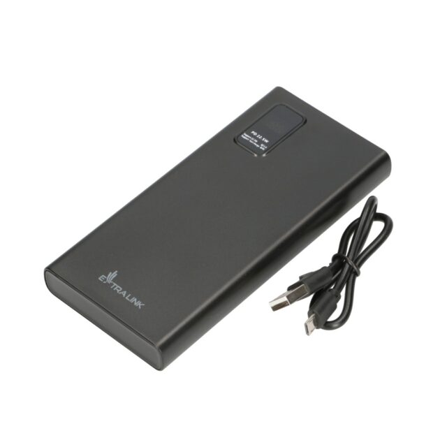 Extralink EPB-067B 10000mAh Black | Powerbank | Power bank, Fast Charging, USB-C - imagine 9