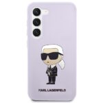 Karl Lagerfeld KLHCS23MSNIKBCU S23+ S916 hardcase purple Silicone Ikonik - imagine 3