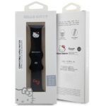 Hello Kitty Strap HKAWLSCHBLK Apple Watch 42/44/45/49mm Black Strap Silicone Kitty Head - imagine 5