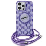 Karl Lagerfeld KLHMP15LHCKCKLCU iPhone 15 Pro 6.1" purple hardcase IML Crossbody Monogram K - imagine 2