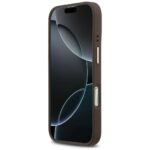 Case Guess Peony Hot Stamp MagSafe for iPhone 17 brown - imagine 5