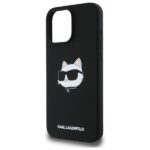 Karl Lagerfeld KLHMP16LSCHPPLK iPhone 16 Pro 6.3" black hardcase Silicone Choupette Head Print - imagine 6