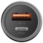 ENERGEA car charger 1xUSB+1xUSB-C PD-QC3.0 38W gunmetal Alu Drive PD20+ - imagine 5