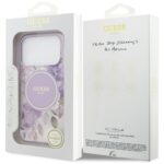 Etui Guess IML Flower & Tonal Circle      MagSafe do iPhone 17 Pro fioletowy - imagine 8