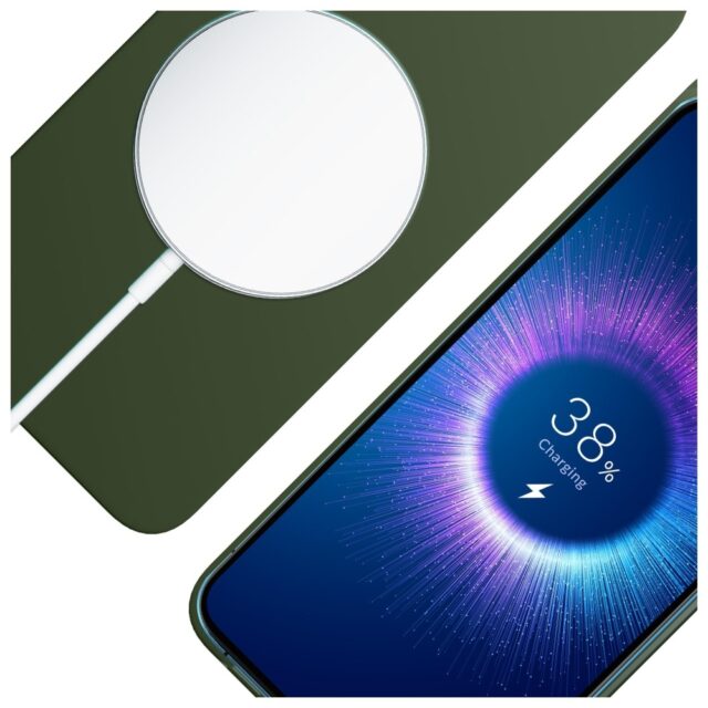 3MK Hardy MagSilicone Case for Apple iPhone 15 Dark Green - imagine 5