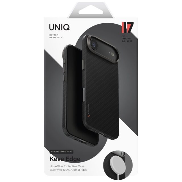 Case UNIQ Keva EDGE for iPhone Air     Magclick Charging black - imagine 6
