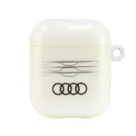 Audi IML Geometric Pattern AirPods 1/2 cover white AU-IMLAP-A6/D3-WE