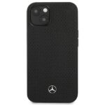 Mercedes MEHCP13MDELBK iPhone 13 / 14 / 15 6,1"black hardcase Leather Perforated - imagine 3