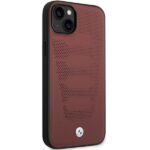 Etui BMW BMHCP14S22RPSR iPhone 14 / 15 / 13 6.1" burgundowy/burgundy Leather Seats Pattern - imagine 4