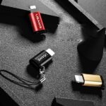 USAMS microUSB to Lightning Adapter with Lanyard black SJ152ML01 (US-SJ152) - imagine 4