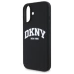 DKNY DKHMP16SSNYACH iPhone 16 6.1" black hardcase Silicone White Printed Logo MagSafe - imagine 6