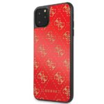 Guess GUHCN654GGPRE iPhone 11 Pro Max red hard case 4G Double Layer Glitter - imagine 2