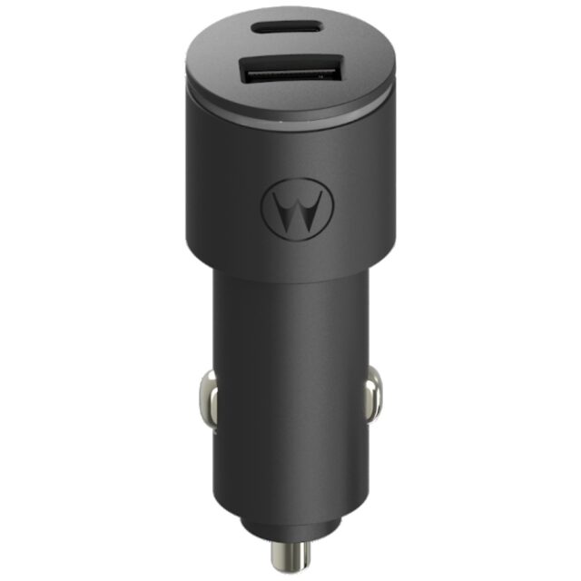 Car charger Motorola TurboPower 45W Dual USB-A/USB-C with cable USB-C 1m black - imagine 5