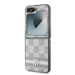 DKNY DKHCZF6PCPTSSE Z Flip6 F741 beige Chequered Pattern Printed Stripes - imagine 6