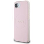 Case Guess Grained Ring MagSafe for iPhone 16e pink - imagine 2