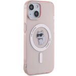 Karl Lagerfeld KLHMP14SHFCCNOP iPhone 14 / 15 / 13 6.1"pink hardcase IML Choupette MagSafe - imagine 4