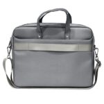 Guess Bag GUCB15PSATLG 16" silver Saffiano Triangle Logo - imagine 3