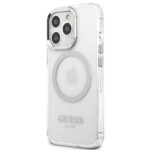Guess GUHMP13LHTRMS iPhone 13 Pro / 13 6,1" silver hard case Metal Outline Magsafe - imagine 2