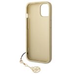Guess GUHCP14SGF4GBR iPhone 14 / 15 / 13 6.1" brown hardcase 4G Charms Collection - imagine 6
