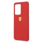 Ferrari Hardcase FESSIHCS69RE for Samsung Galaxy S20 Ultra (G988) Red Silicone Collection - imagine 5