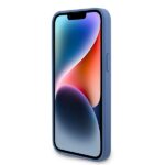 Guess GUHCP15XP4TDPB iPhone 15 Pro Max 6.7" blue hardcase Leather 4G Triangle Strass - imagine 5