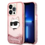 Karl Lagerfeld KLHCP14XLNCHCP iPhone 14 Pro Max 6,7" pink hardcase Glitter Choupette Head