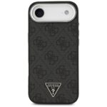 Case Guess 4G Triangle Logo MagSafe for iPhone Air black silver - imagine 3