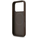 Case Guess 4G Printed Stripes MagSafe for iPhone 17 Pro brown - imagine 7