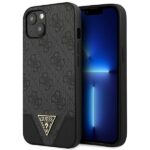 Guess GUHCP13SPU4GHBK iPhone 13 Mini 5,4" grey hardcase 4G Triangle Collection