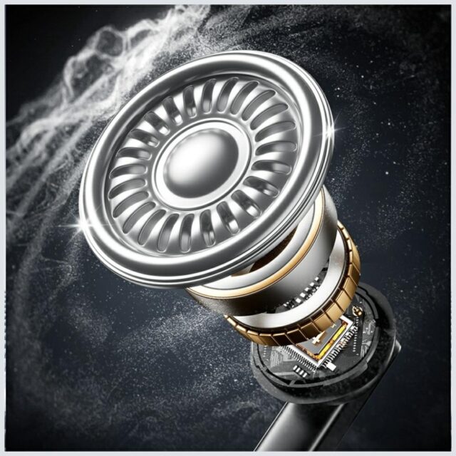 Wireless headphones AWEI TP100 ENC   Bluetooth 5.4 TWS + docking station black - imagine 6