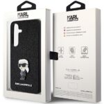 Karl Lagerfeld KLHCS24MGKNPSK S24+ S926 black hardcase Fixed Glitter Ikonik Logo Metal Pin - imagine 8