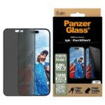 PanzerGlass Privacy Screen ProtectoriPhone 16 / 15 6.1" Ultra-Wide Fit P2861