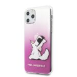 Karl Lagerfeld KLHCN58CFNRCPI iPhone 11 Pro hardcase pink Choupette Fun - imagine 2
