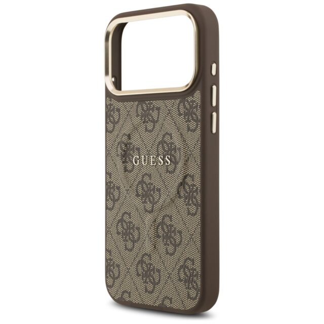Case Guess 4G PU Classic Logo MagSafe for iPhone 17 Pro Max brown - imagine 6